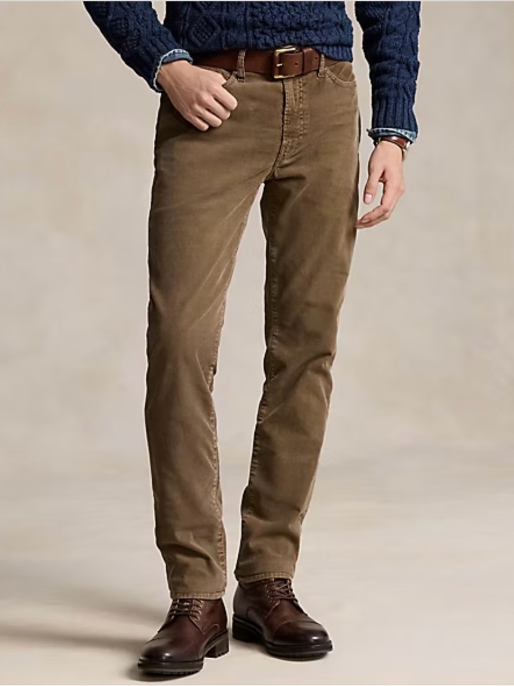POLO Ralph Lauren Sullivan Slim Stretch Corduroy Pant Men's Straight 32 x 32 New